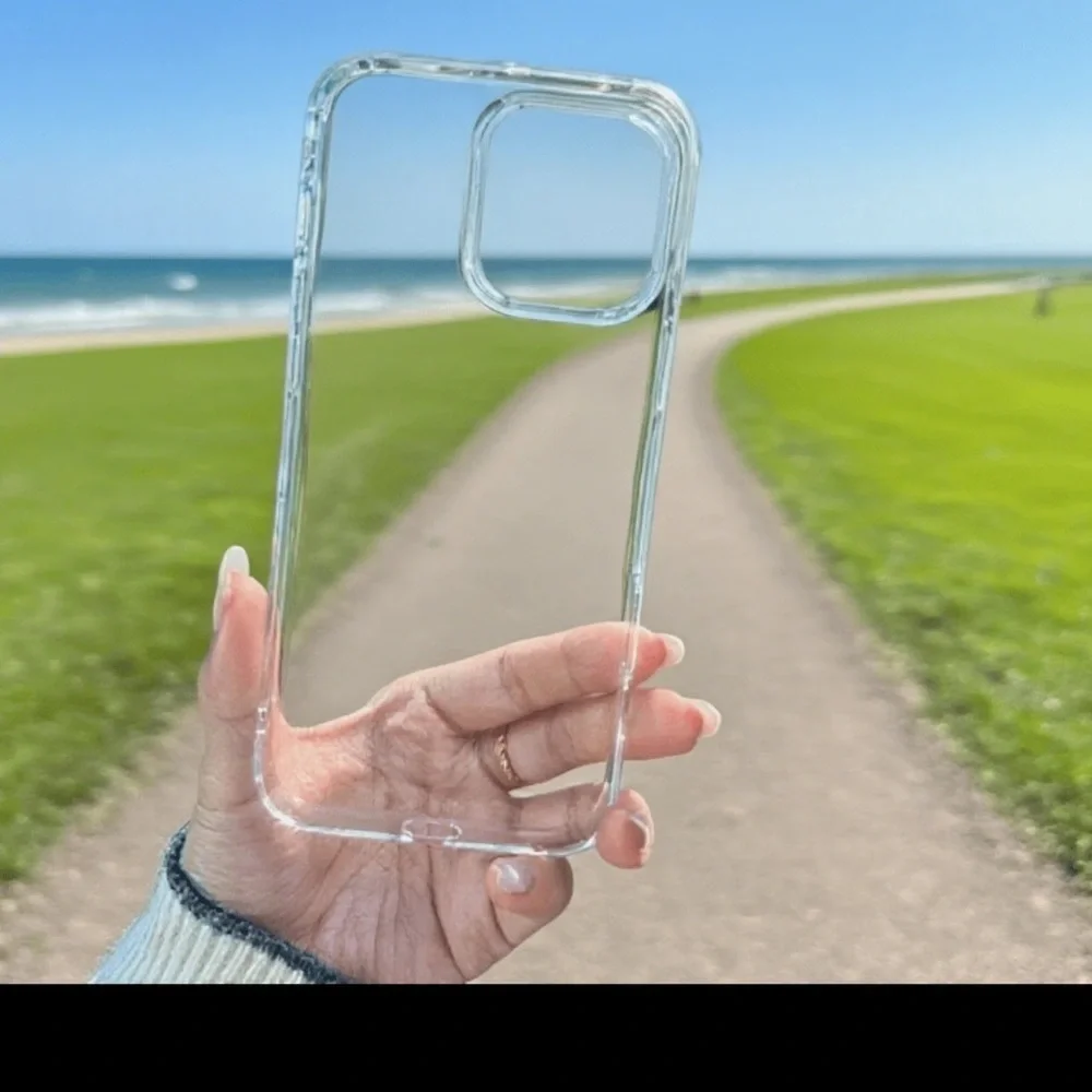 Case for IPhone 14 Pro Max Transparent Cover With Bumper Edges